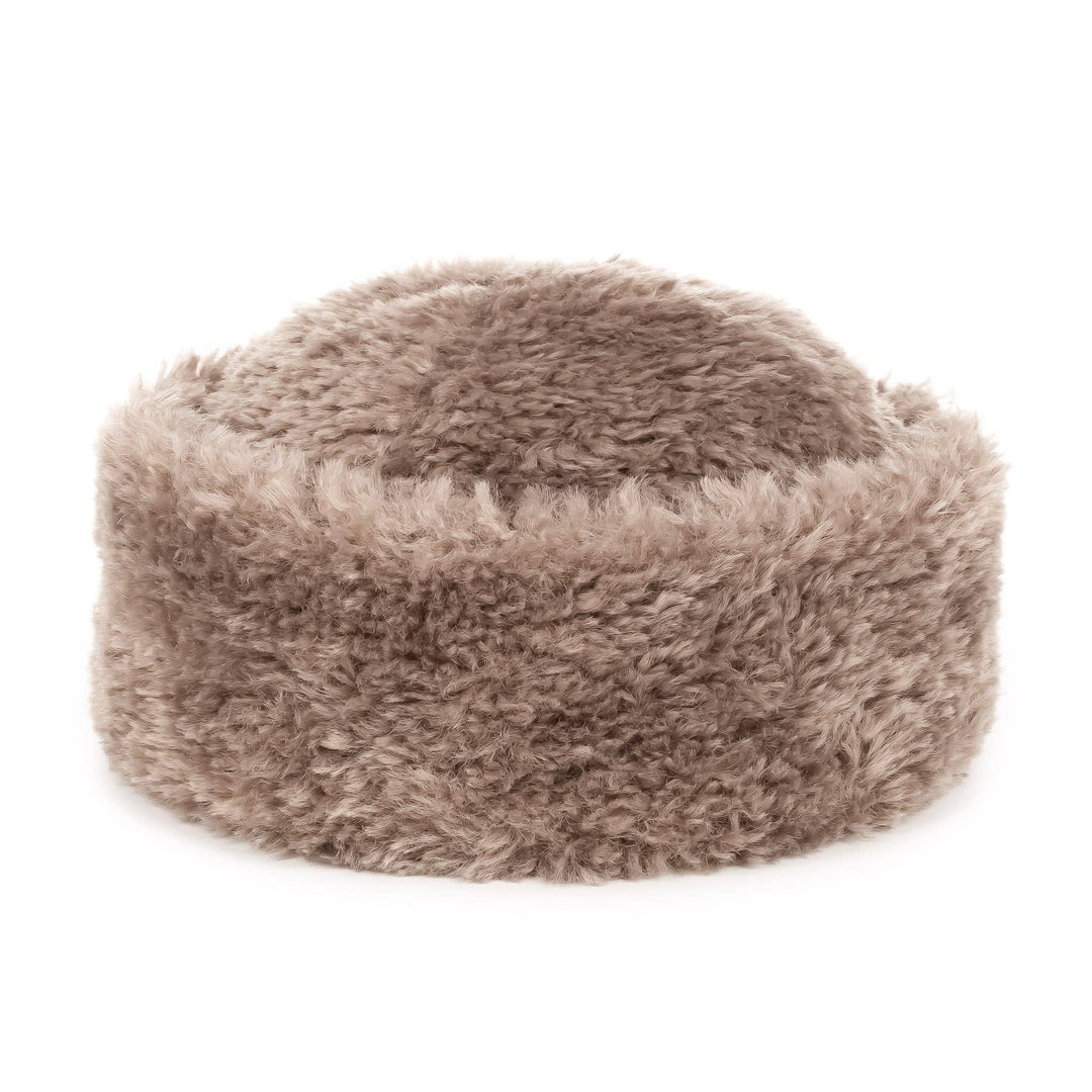 Sherpa Hat: Cream Faux Sheepskin