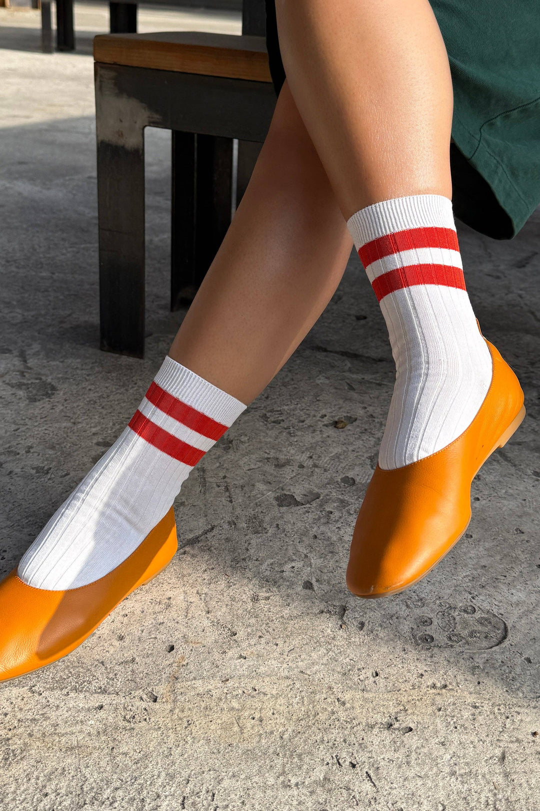 Her Varsity Socks: Azure