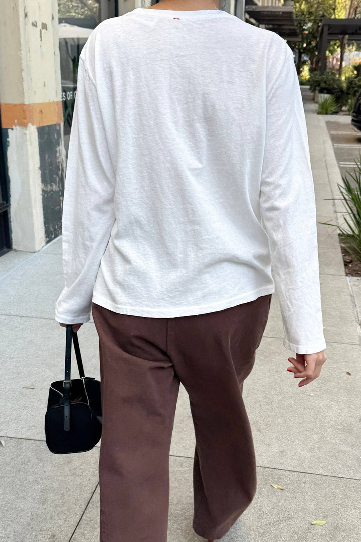 Foundation Long Sleeve Tee: Vintage White