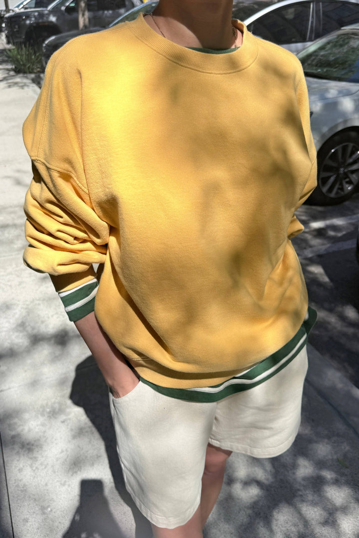 French Terry Core Sweatshirt:: Deep Yellow
