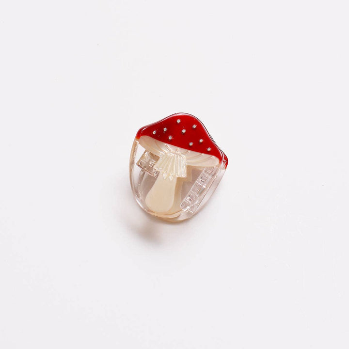 Micro Dose red mushroom mini hair claw
