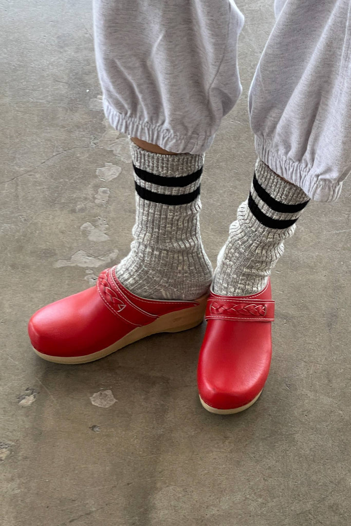 Cottage Varsity Socks: Oatmeal Varsity