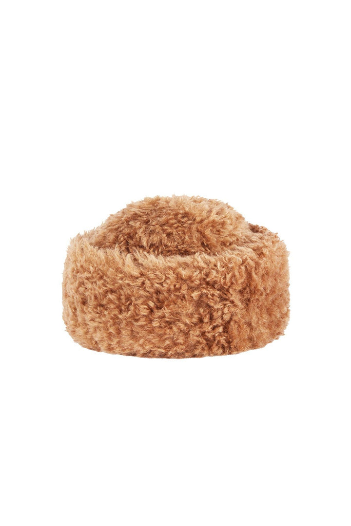 Sherpa Hat: Cream Faux Sheepskin