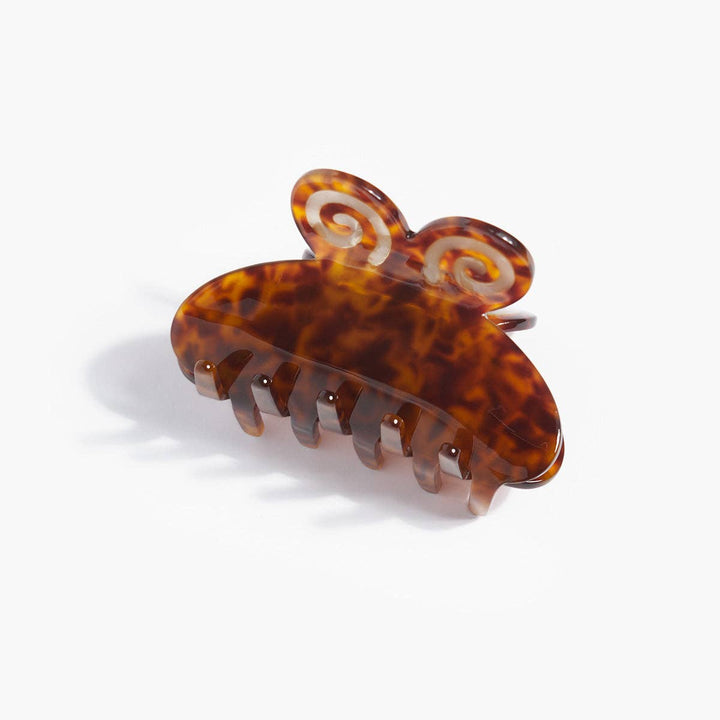 Mariposa Claw - Spiral Butterfly Tortoise Acetate Hair Clip