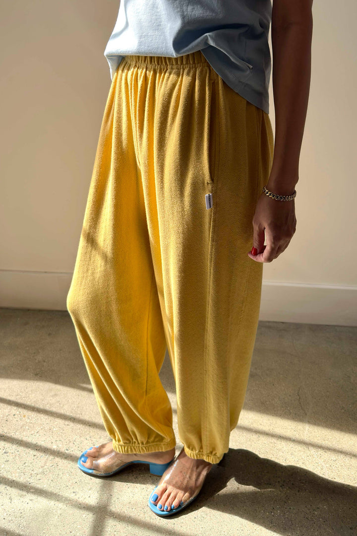 Pointelle Balloon Pants: Deep Yellow