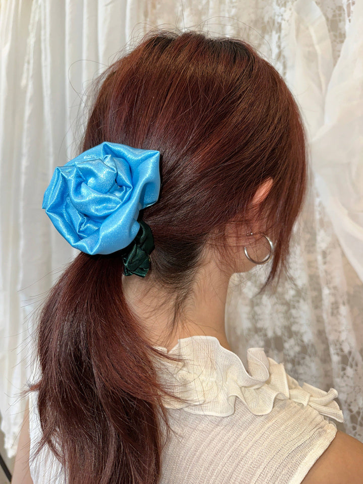 Rosette Scrunchie: Peach