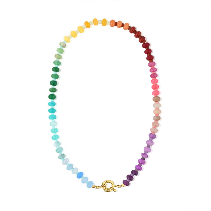 Macey Gemstone Necklace: 18" / Amalfi