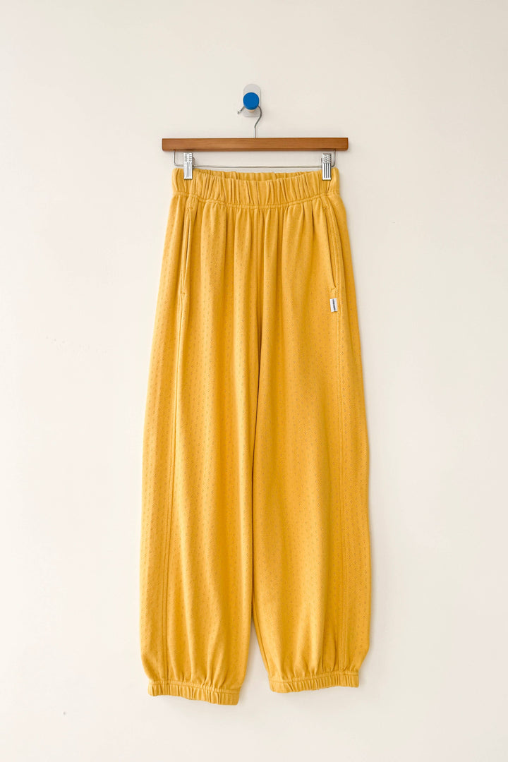 Pointelle Balloon Pants: Deep Yellow
