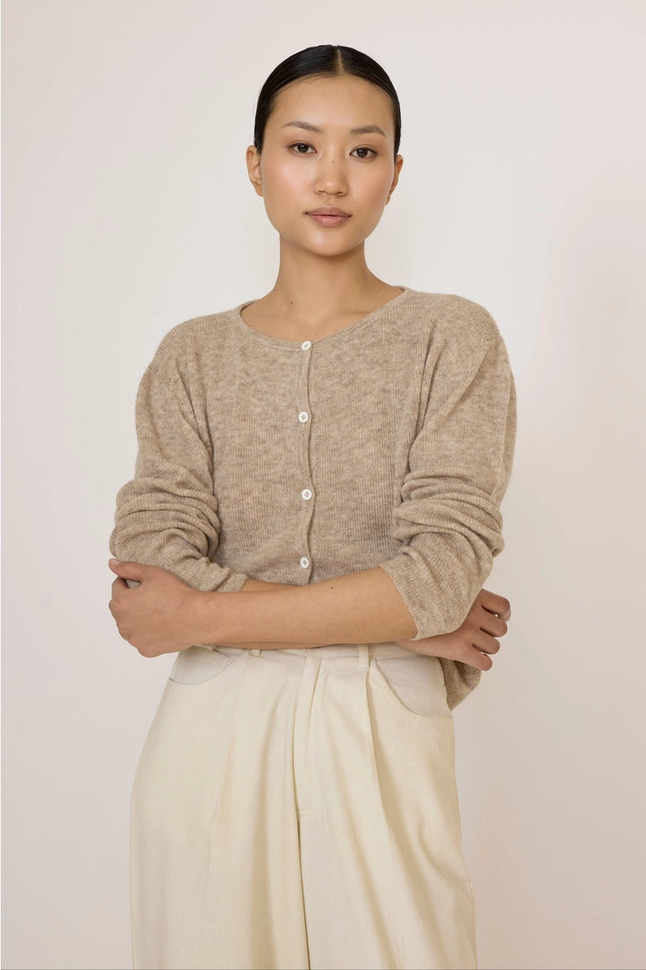 Classic Tissue Cardigan - Oat