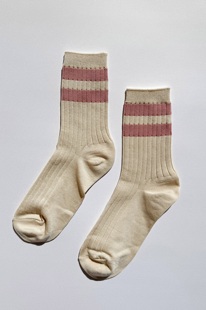 Her Varsity Socks: Azure