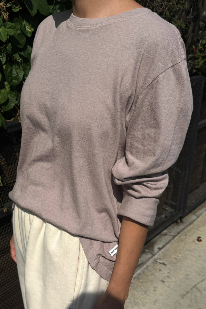 Foundation Long Sleeve Tee: Dark Cacao