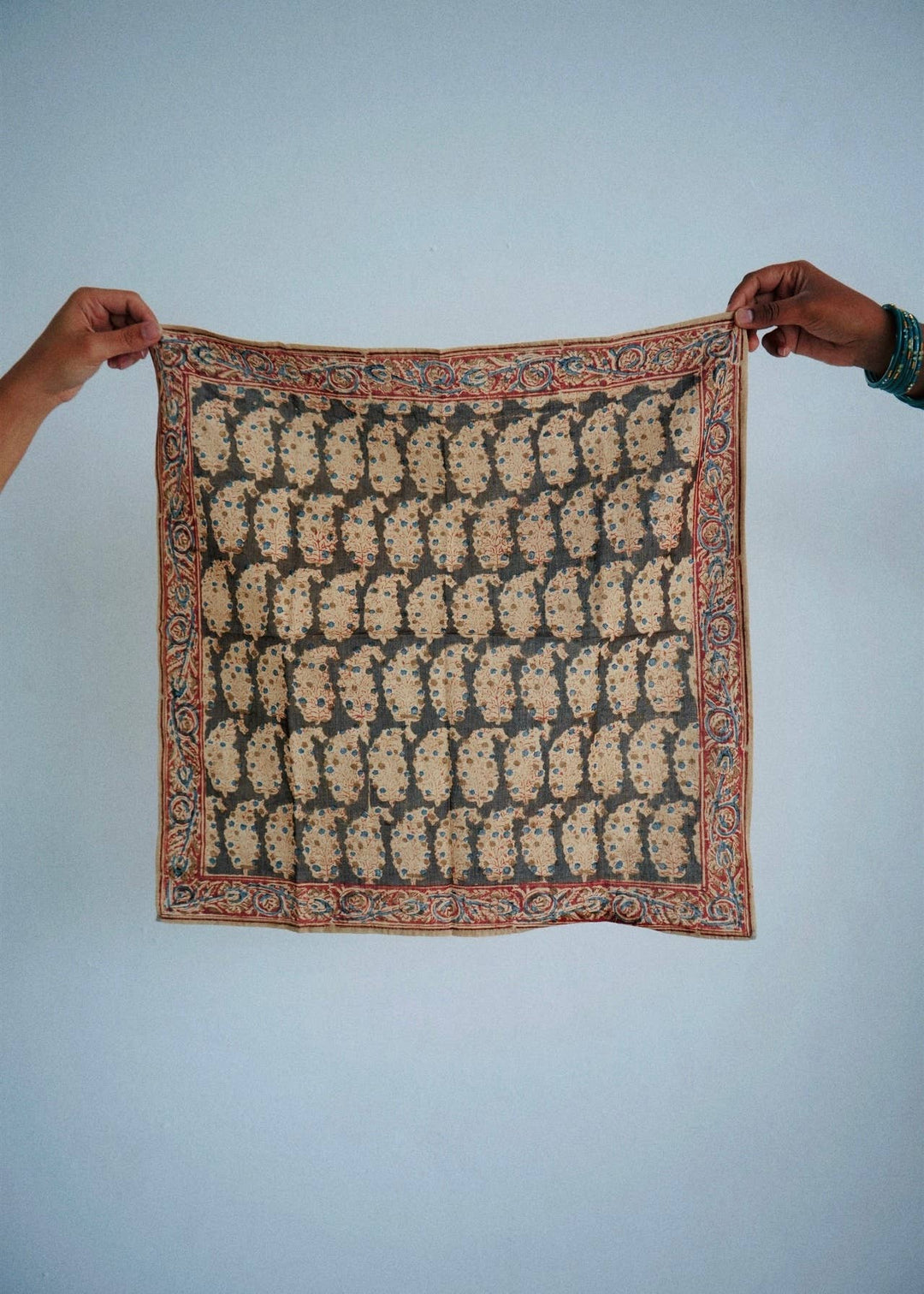 Papaya Patch - Kalamkari Cotton Bandana