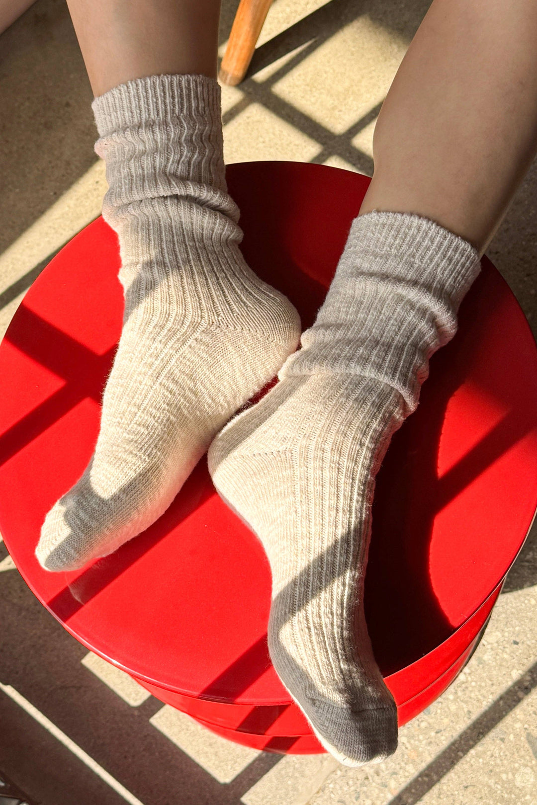 Cottage Socks: Oatmeal