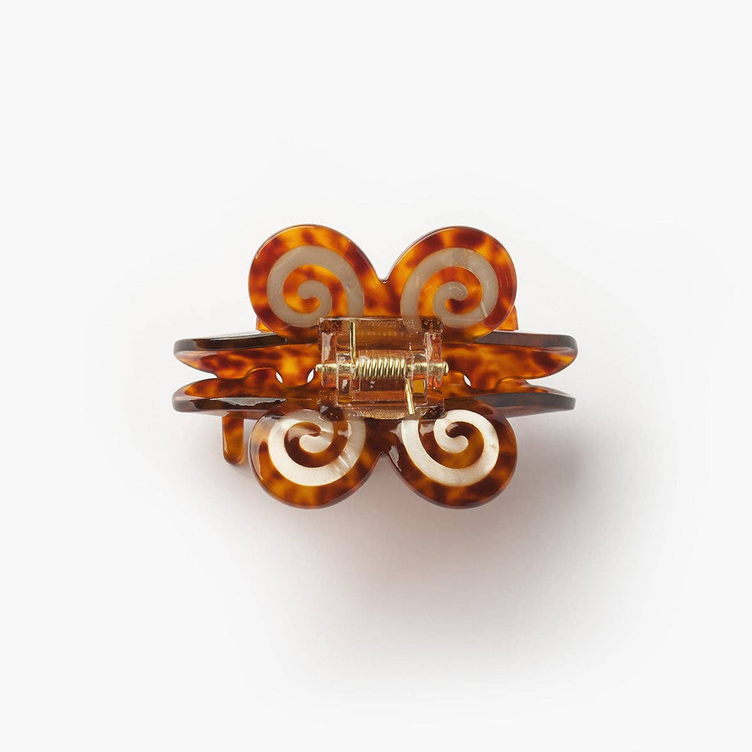 Mariposa spiral butterfly tortoise hair claw