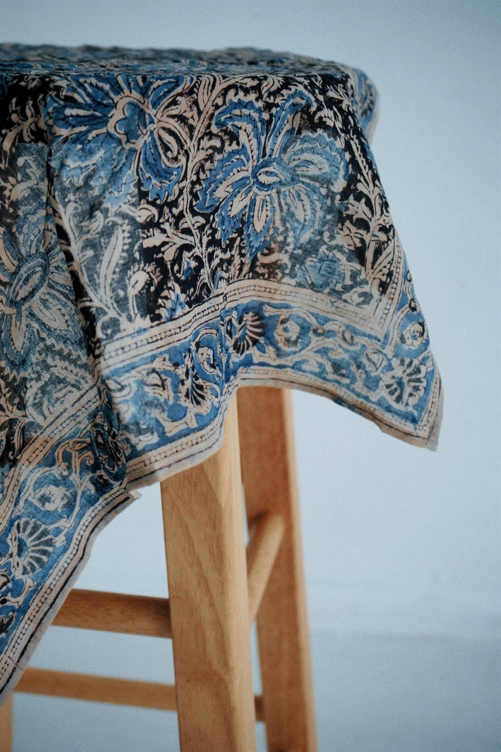 Persian Iris - Kalamkari Cotton Bandana (KK1445)
