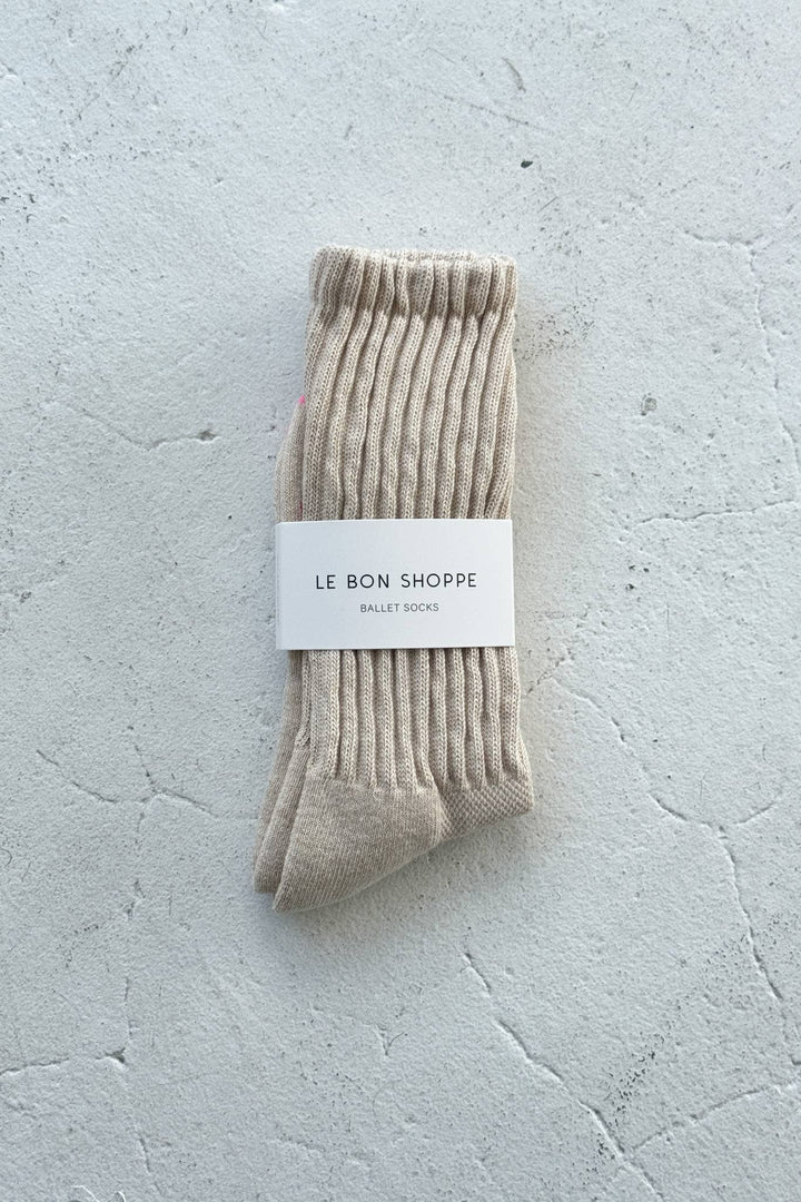 Ballet Socks: Oatmeal