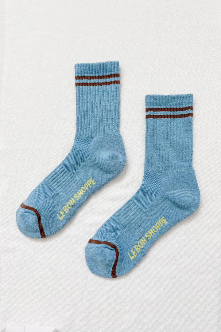 Boyfriend Socks: Lt. Grey