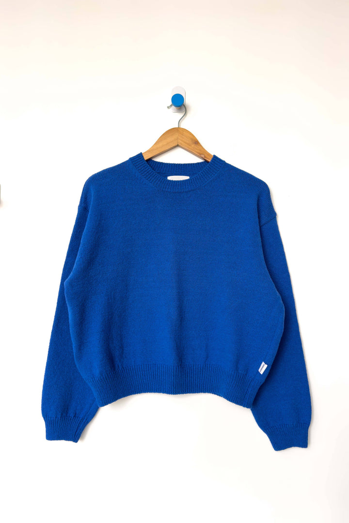 Le Bon Milo Cotton Sweater: Cobalt