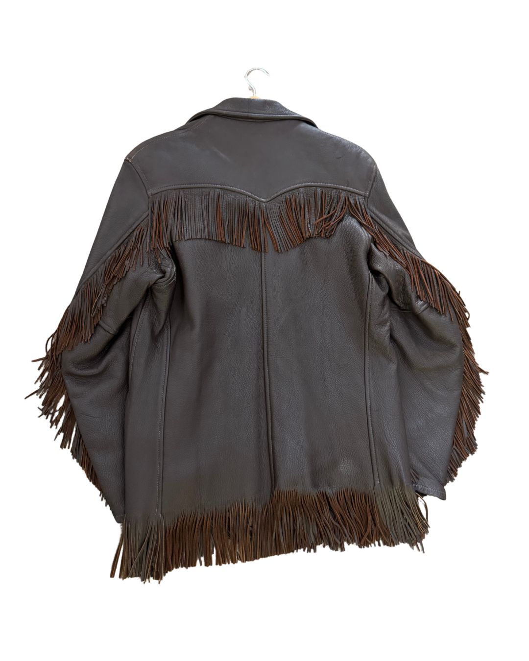 Vintage Western Leather Fringe Jacket – Dark Chocolate Rodeo Style - M/L