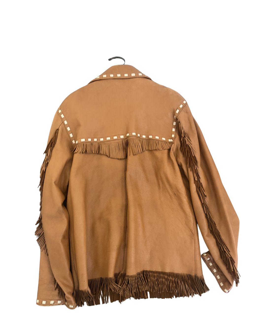 1960's Buckskin Fringe Leather Jacket - M/L
