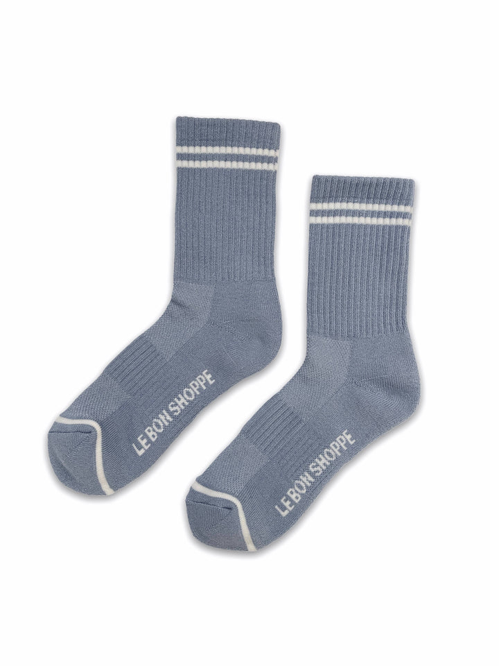 Boyfriend Socks: French Blue