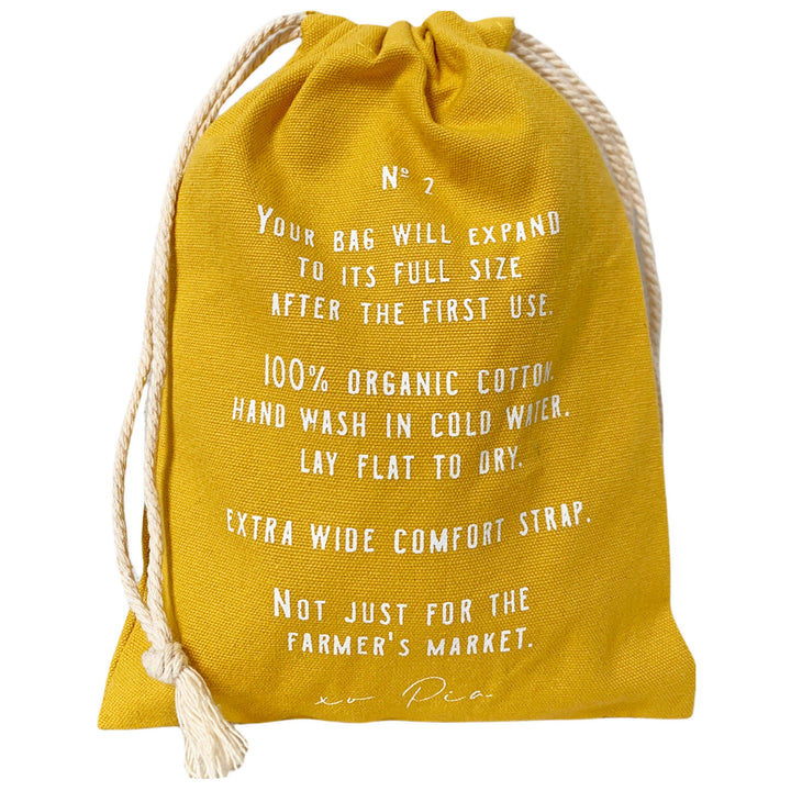The french market bag no.2 in yolk: Yolk