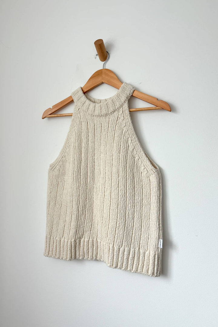 Claire Cotton Sweater Tank -  Naturel