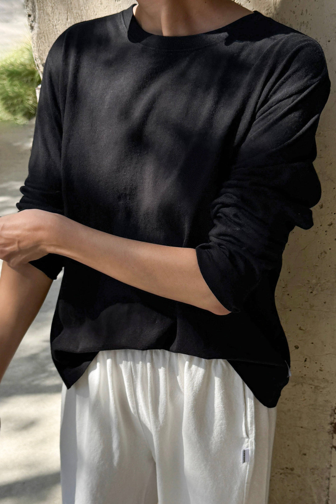 Foundation Long Sleeve Tee: Dark Cacao