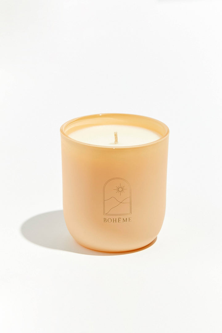 Tahiti: Boheme Scented Candle with Soy Wax Blend