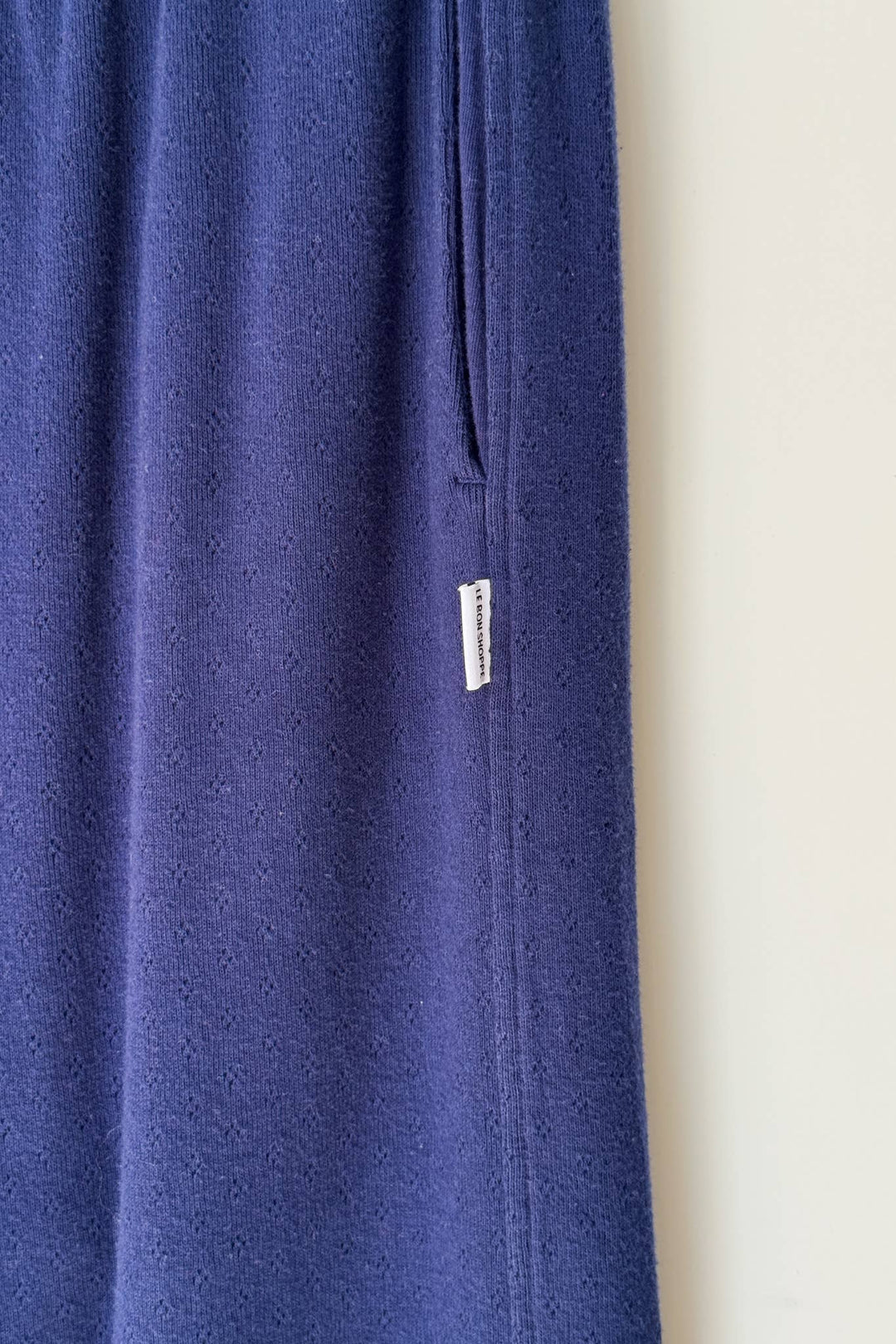 Pointelle Balloon Pants - Navy