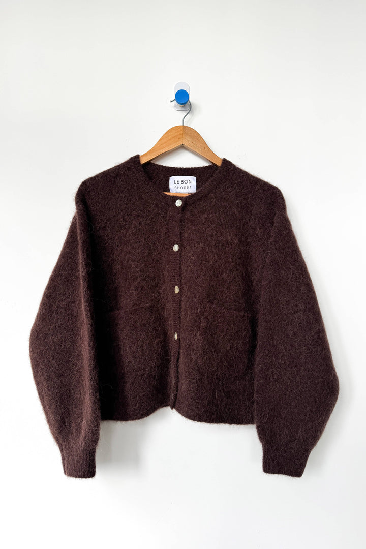 Amélie Alpaca Cardigan - Chocolate