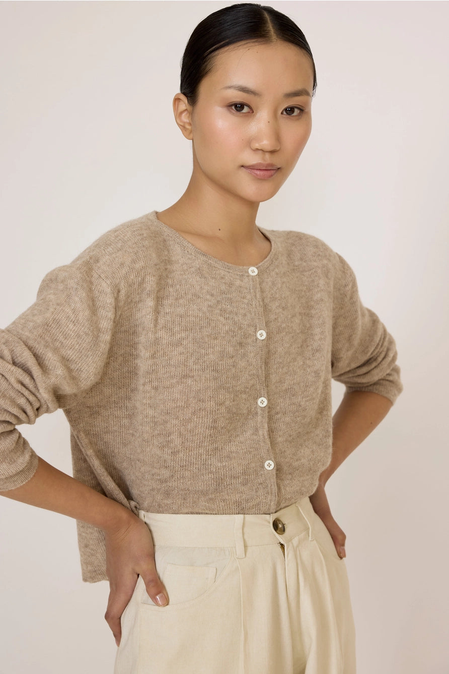Classic Tissue Cardigan - Oat