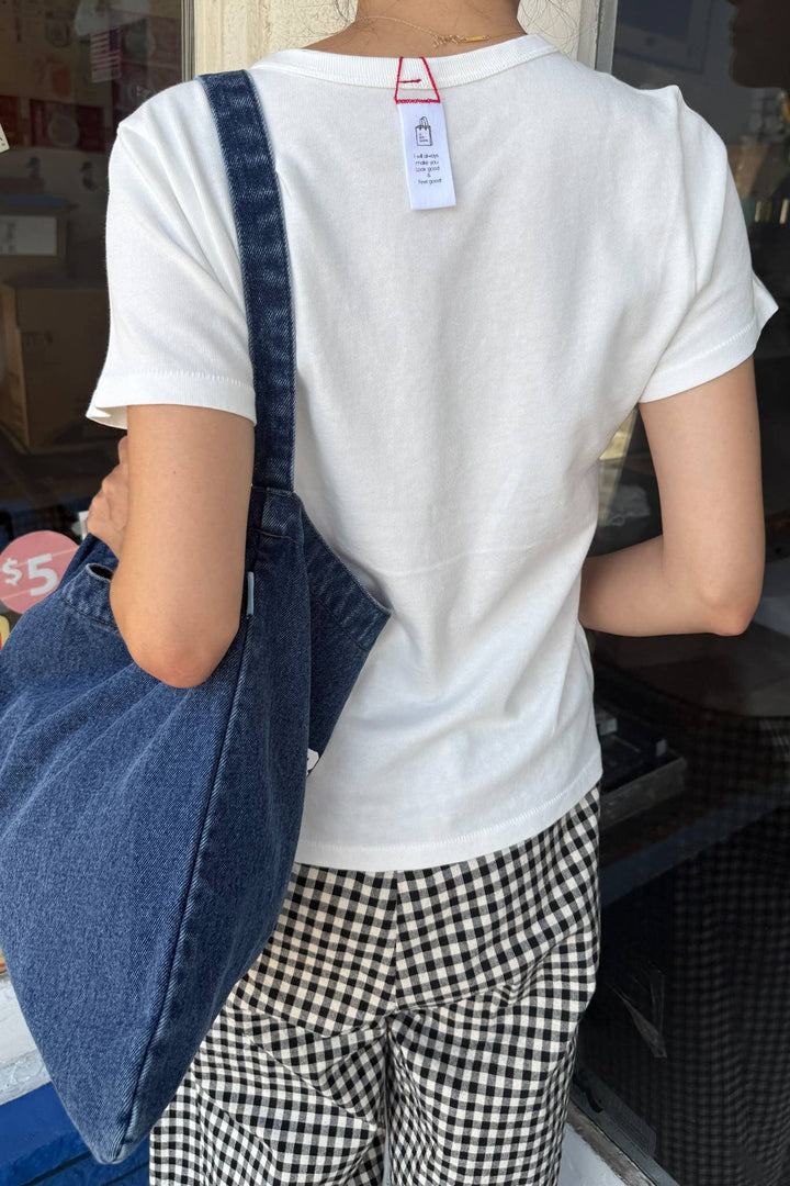 The Go-To Tee in Vintage White