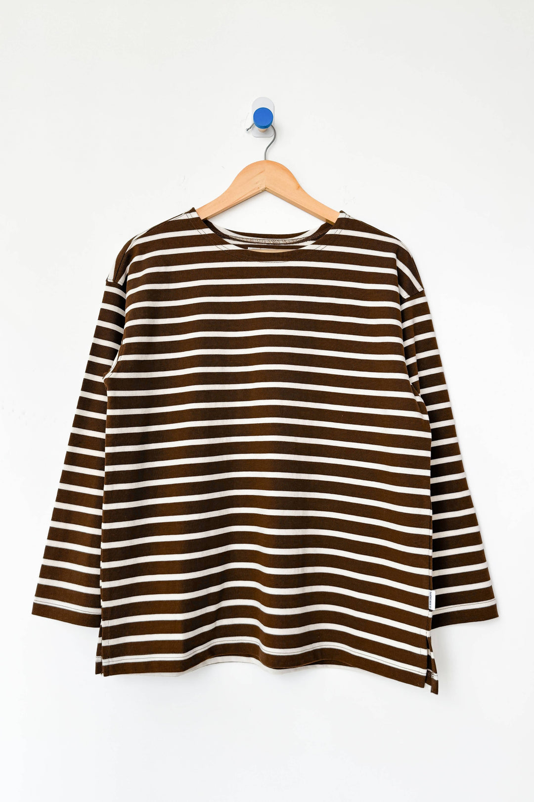 Le Bon Shoppe Marseille Top - White Stripe on Coffee
