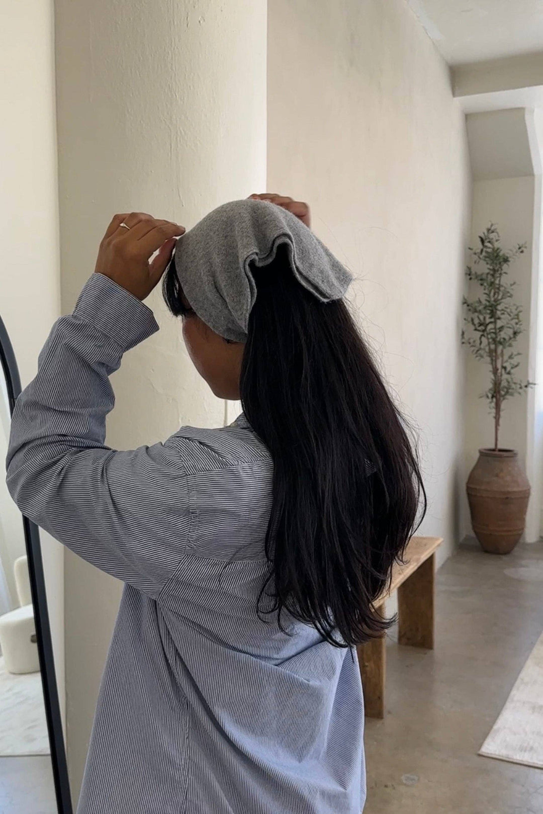 Le Bon Cashmere Bandana: MOCHA