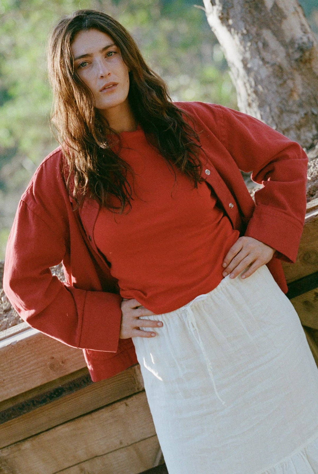Bebe Organic Tee: Cherry