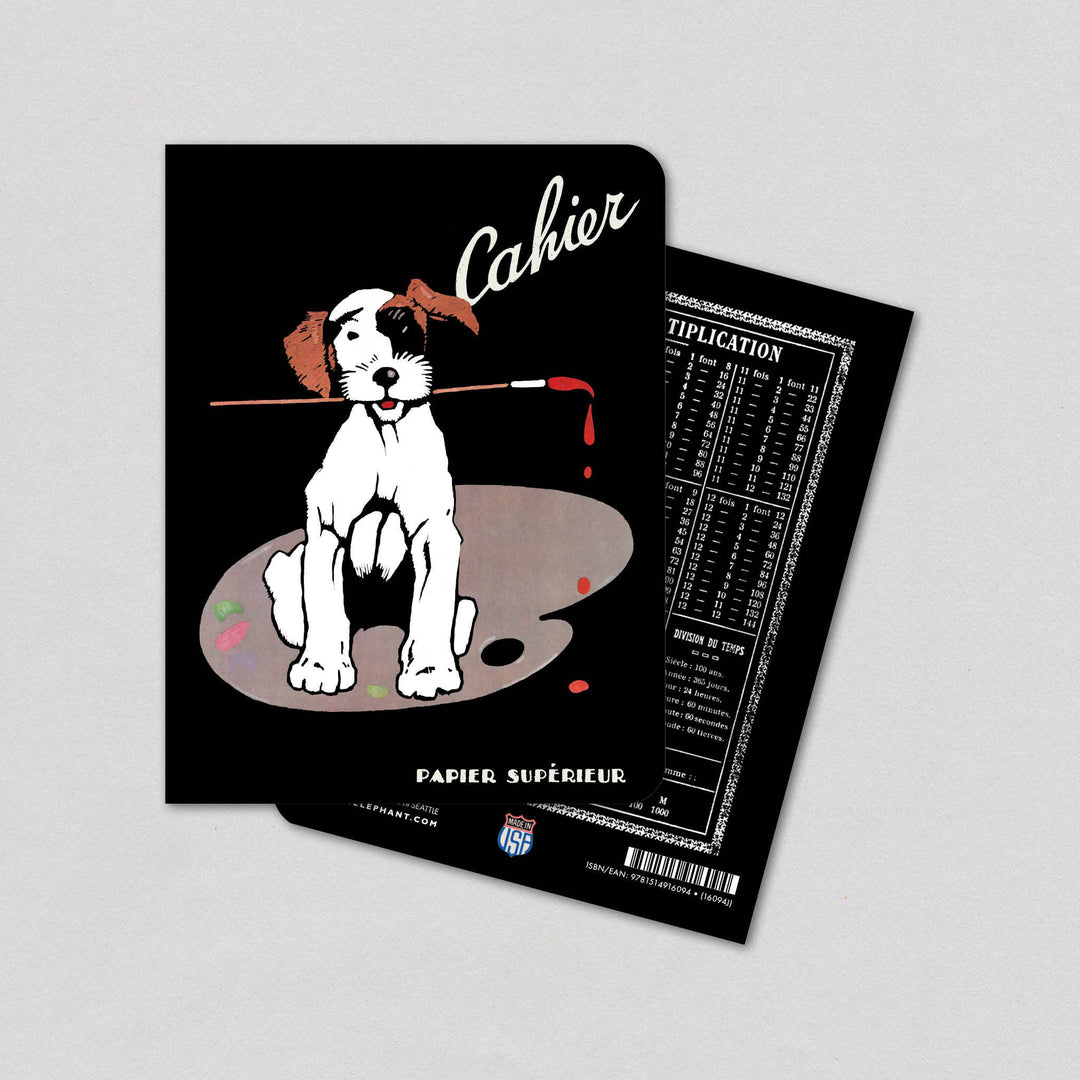 Painting Dog - French Notebook