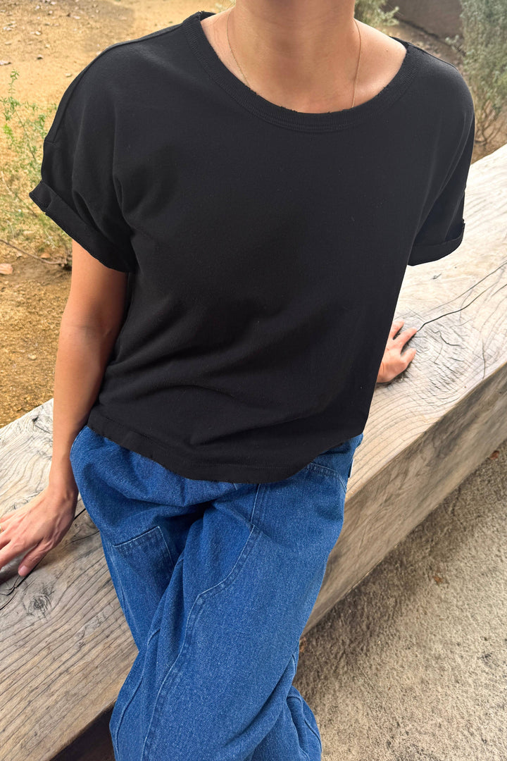 Vintage Fille Tee  - True Black