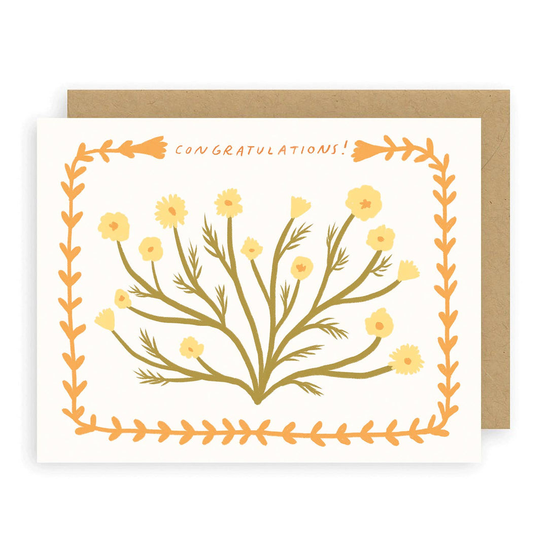 Chamomile Congratulations Greeting Card