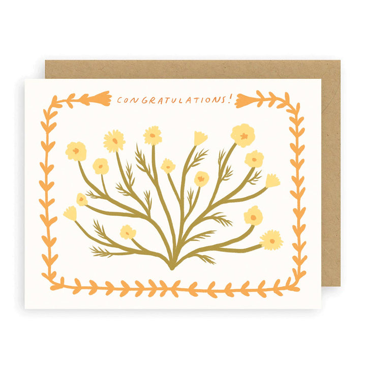 Chamomile Congratulations Greeting Card