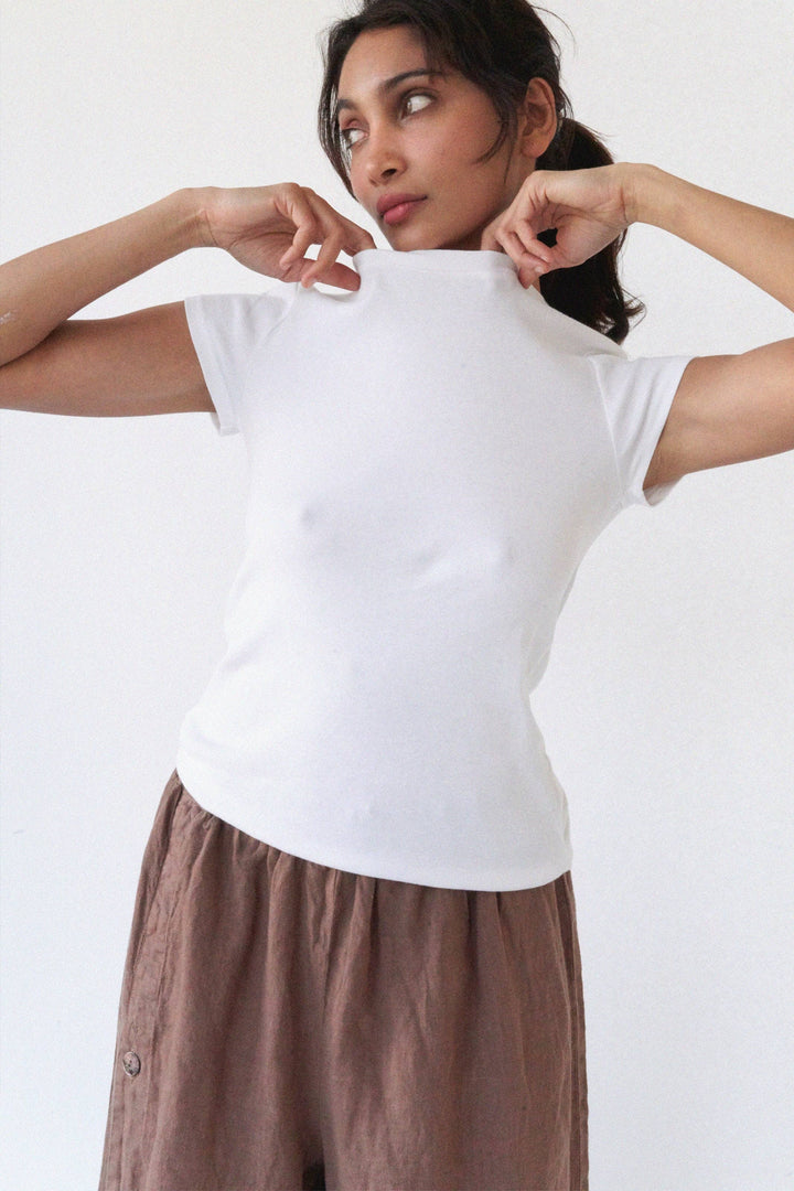 Bebe Organic Tee: White