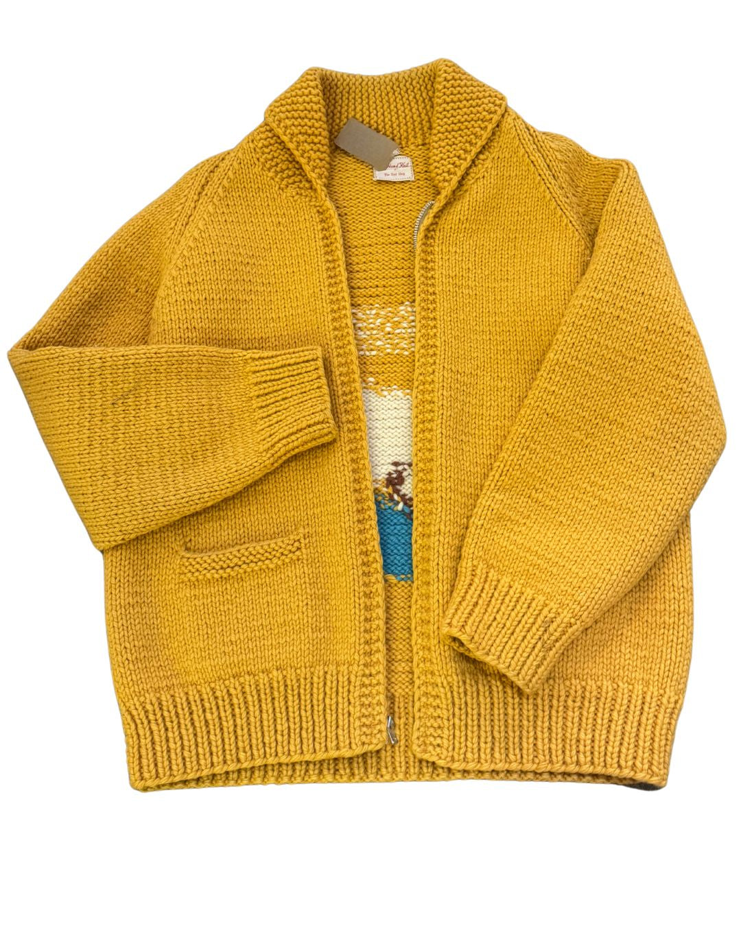 1950's Vintage Alaska Cowichan - Yellow w/Polar Bear