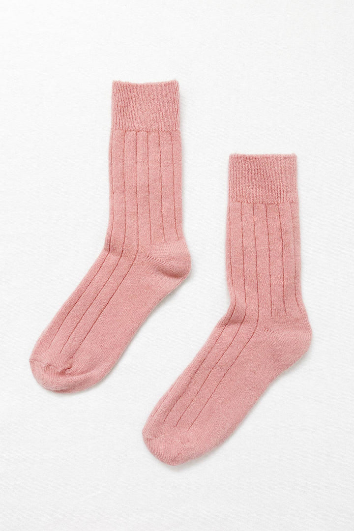 Classic Cashmere Socks: Grey Melange