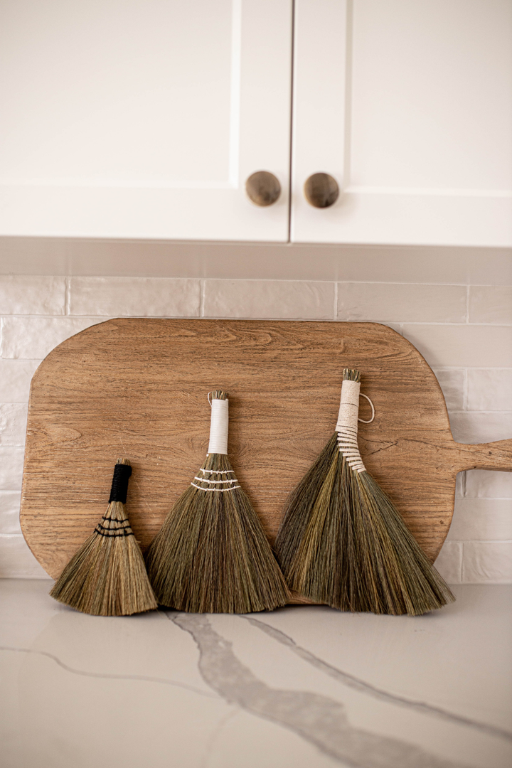 Handmade Brooms White: Large