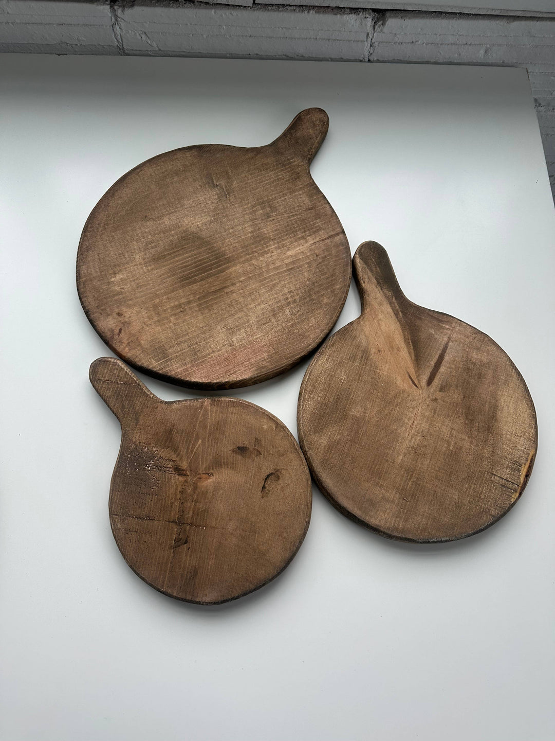 Round board with handle: Natural / Small