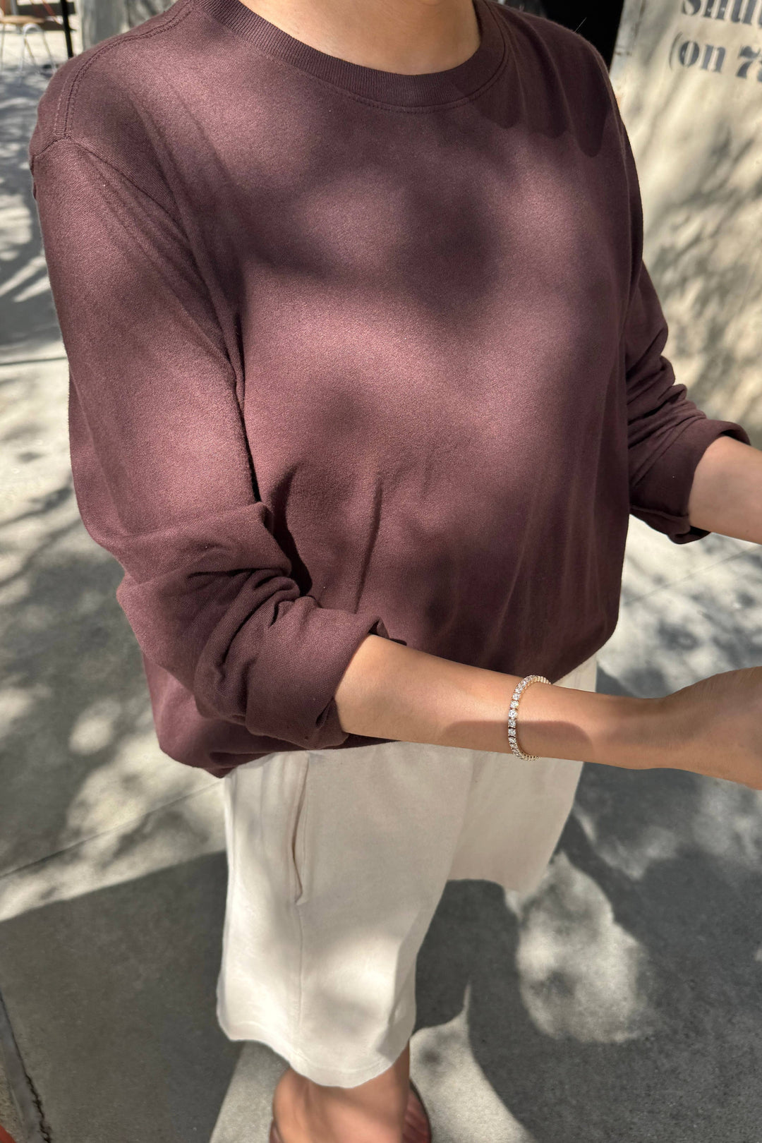 Foundation Long Sleeve Tee: Dark Cacao