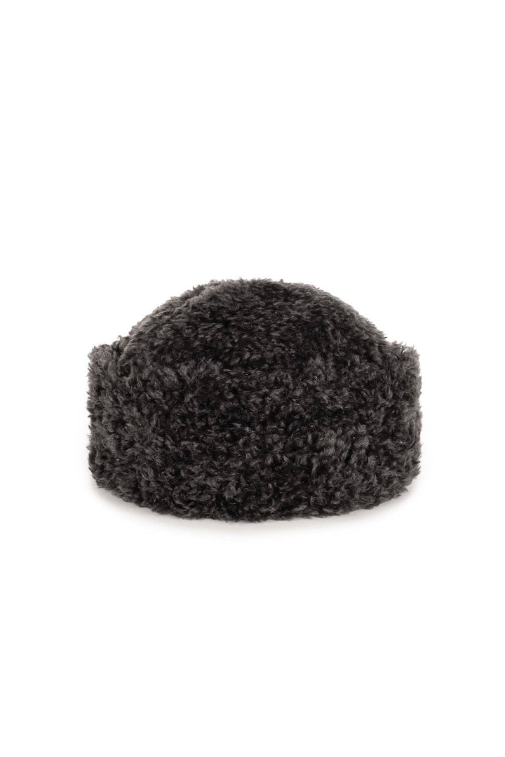 Sherpa Hat: Navy Faux Sheepskin