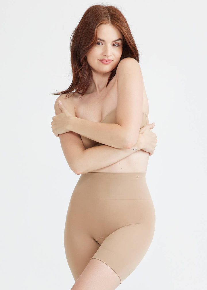 Ultralight Shapewear Slip Short: Almond / M/L