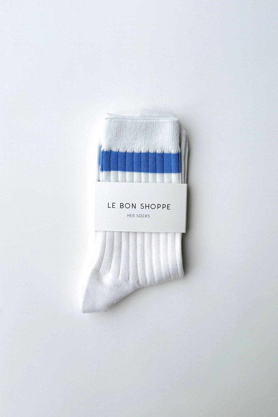 Her Varsity Socks: Azure