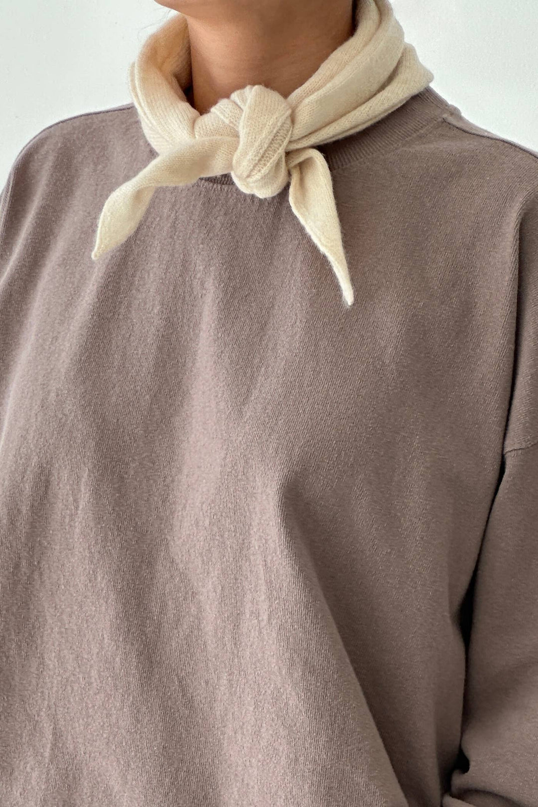 Le Bon Cashmere Bandana: MOCHA
